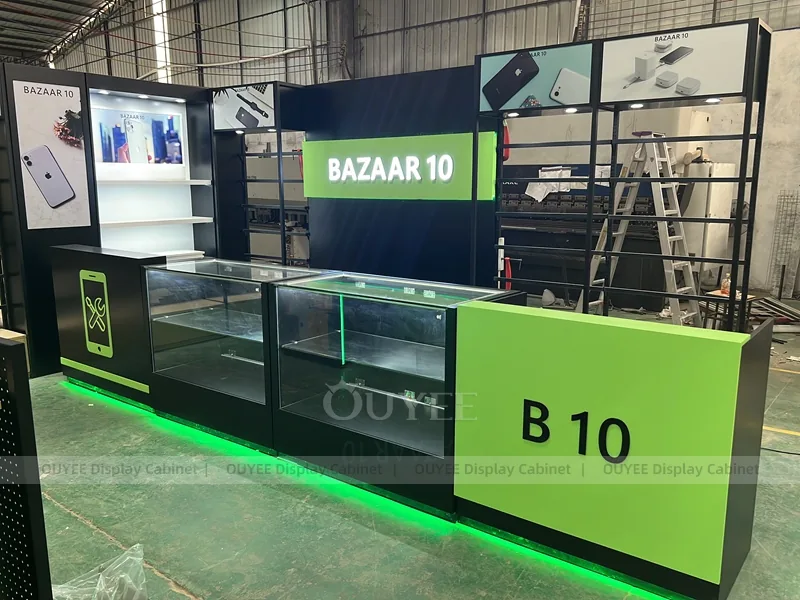 Green And Blue LED Phone Display Fixture - Image 3