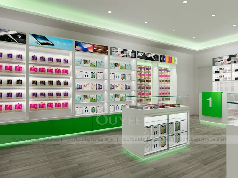 Green And Gold Phone Display Fixture - Image 2