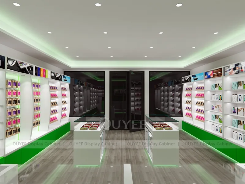 Green And Gold Phone Display Fixture - Image 5