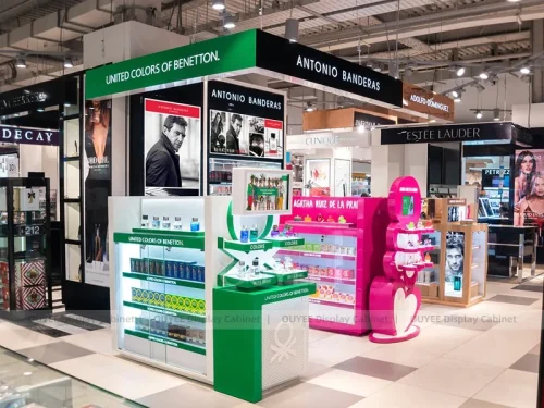 Green Mascot Kiosk Display