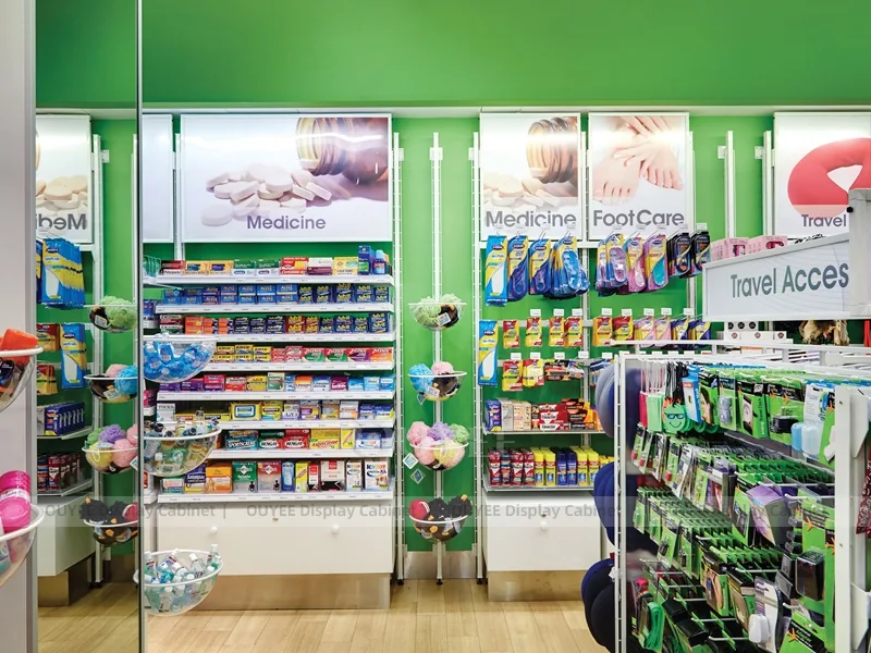 Green Retail Aisle Display Rack 04