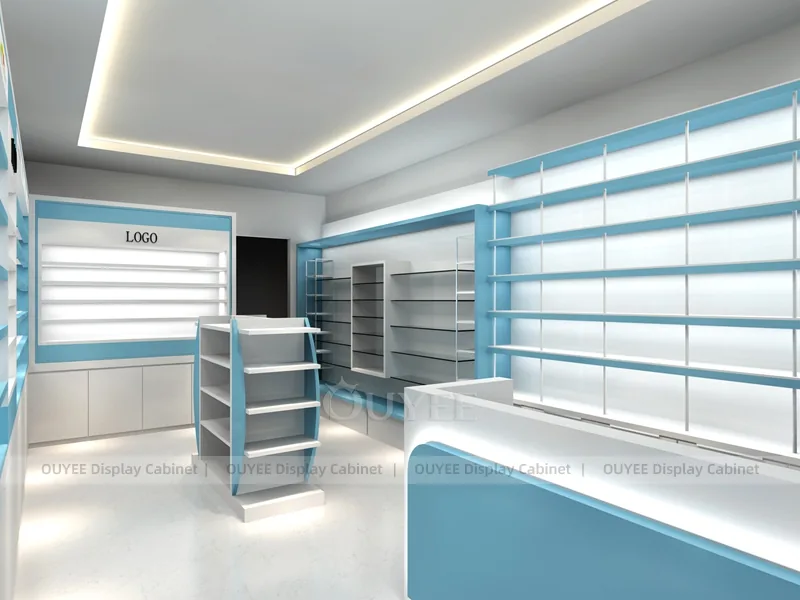 Green Trim Pharmacy Shelving - Image 5