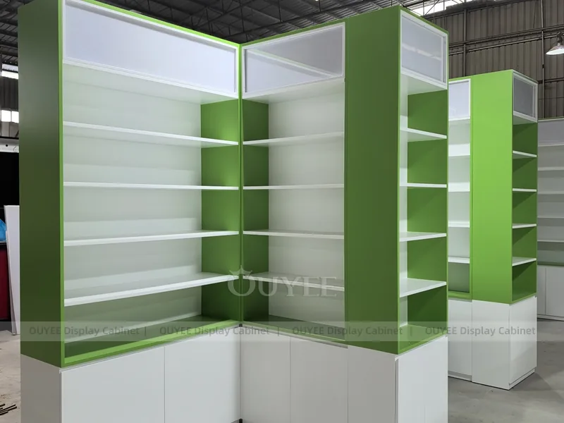 Green White Pharmacy Checkout Counter - Image 5
