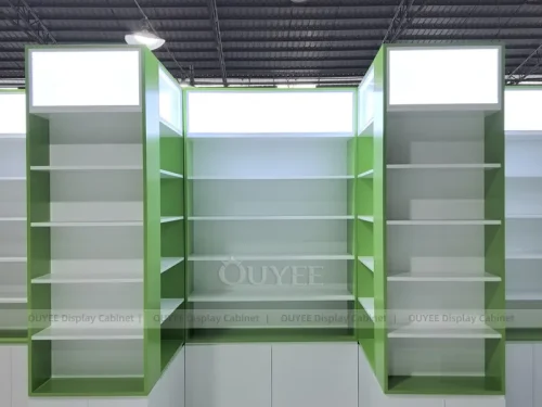 Green White Pharmacy Display