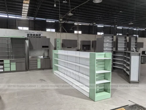 Green White Pharmacy Central Gondola