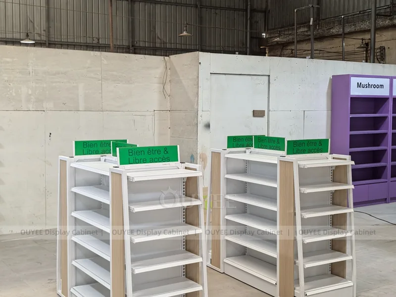 Green White Pharmacy Wall Gondola - Image 6