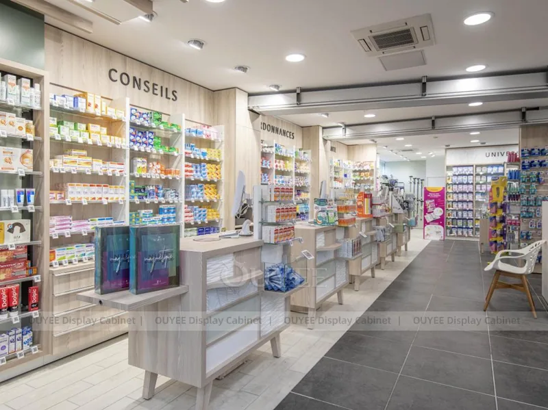 Grey Floor Pharmacy Display
