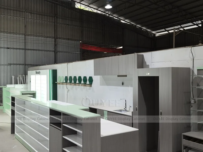 Grey Green Pharmacy Shelving - Image 5