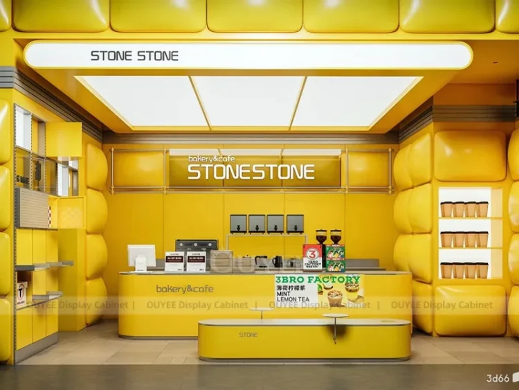 Juice Tea Counter | Custom Bubble Tea Shop Display Manufacturer