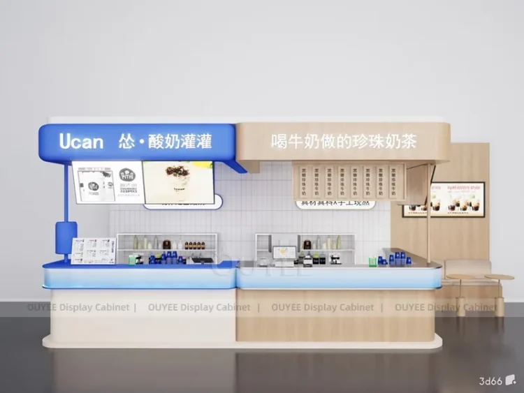 Juice Tea Counter | Custom Bubble Tea Shop Display Manufacturer