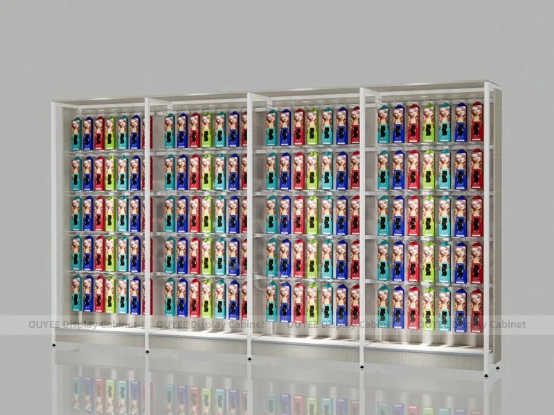 Large Hair Color Sample Wall Wig Wall Display