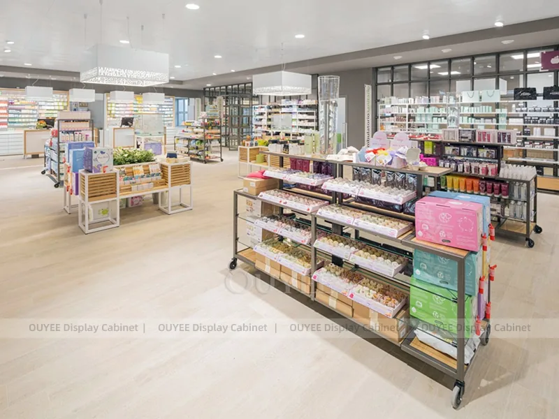 Light Green Pharmacy Glass Display Case - Image 5
