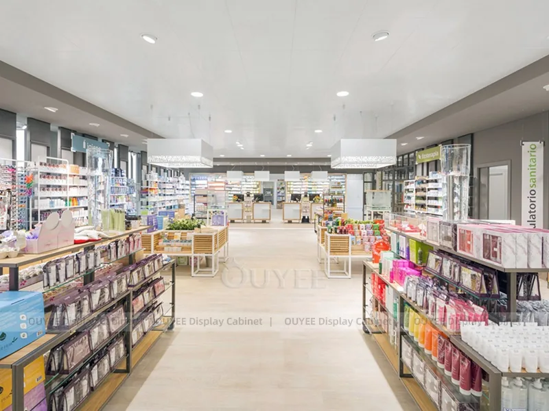 Light Green Pharmacy Glass Display Case - Image 8