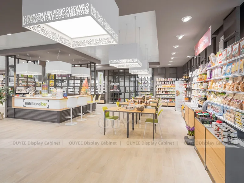 Light Green Pharmacy Corner Glass Display Case - Image 3