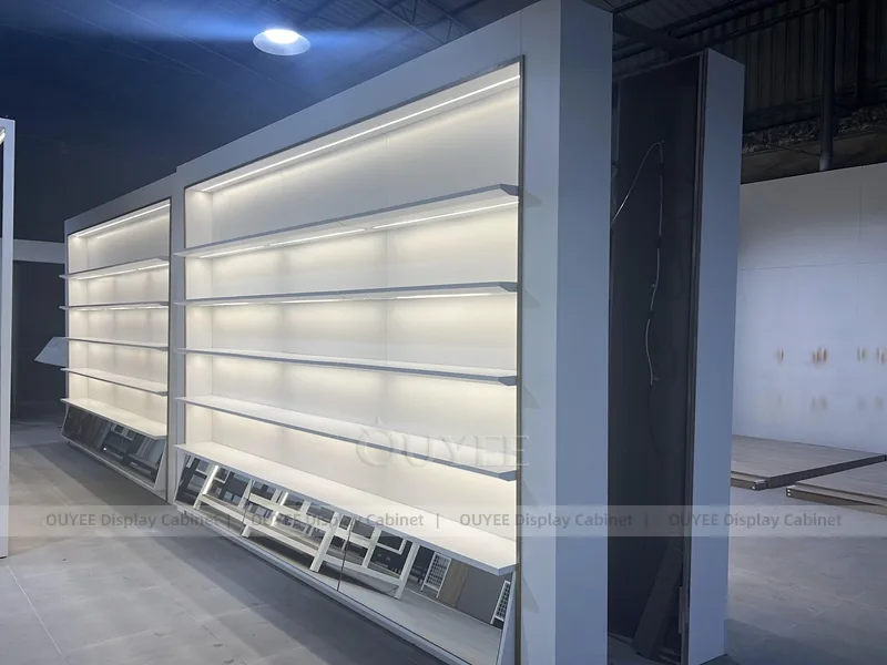 Lighted Wall Shelving Clothing Store Display - Image 3