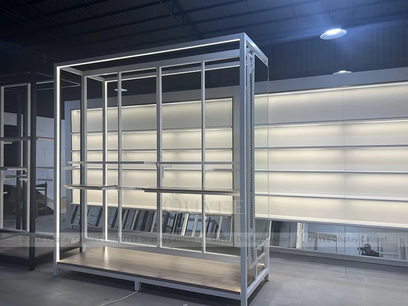 Lighted Wall Shelving Clothing Store Display - Image 6