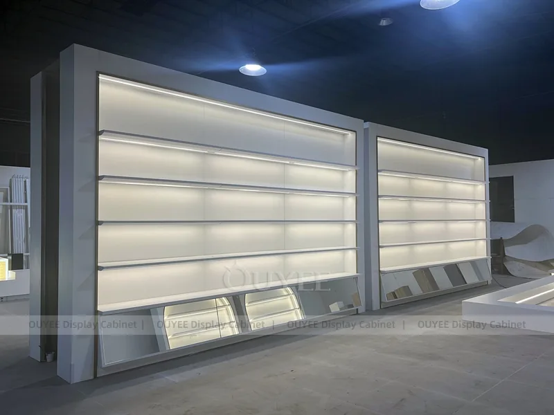 Lighted Wall Shelving Clothing Store Display - Image 8