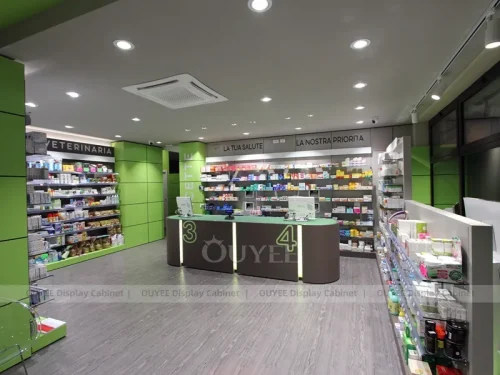 Lime Green Pharmacy Counter