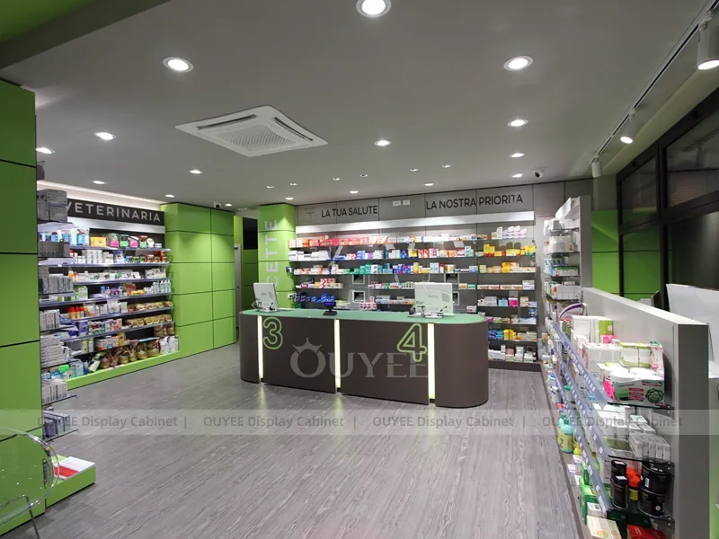 Lime Green Pharmacy Counter