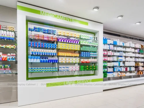 Lime Green Pharmacy Shelving