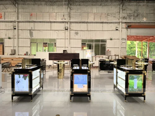 Lit Cosmetic Gondolas Display