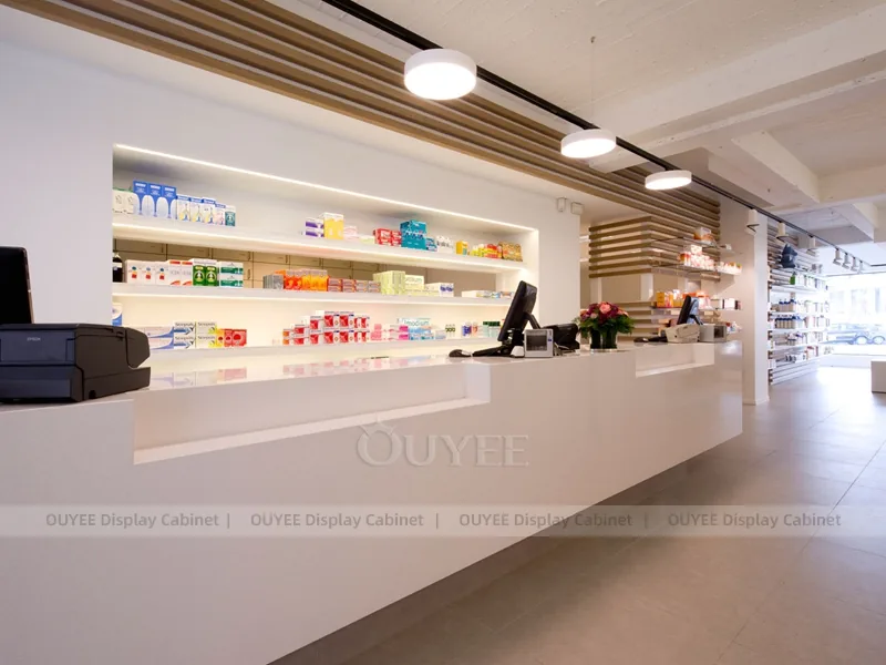 Long White Pharmacy Counter - Image 3