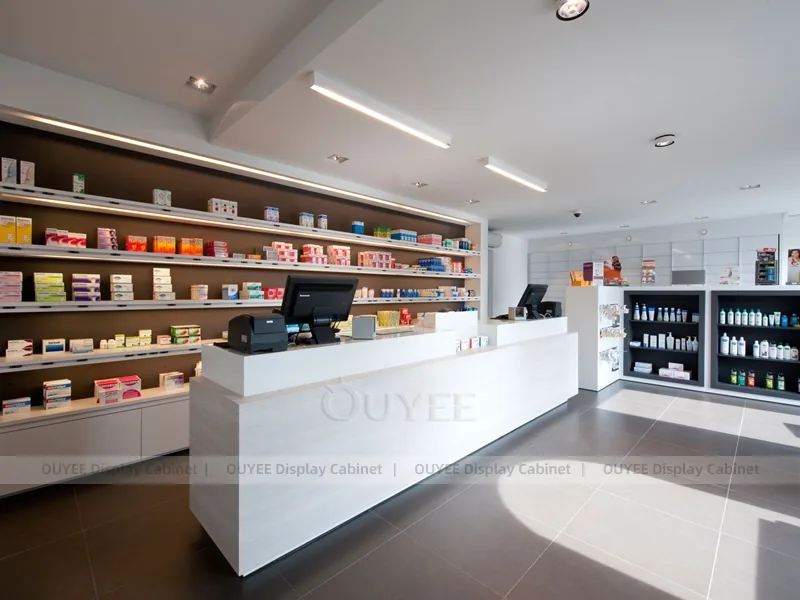 Long White Pharmacy Counter - Image 9