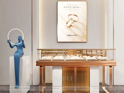 Luxury Black Jewelry Fluted Front Desk 01