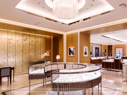 Luxury Champagne Gold Jewelry Desk 01