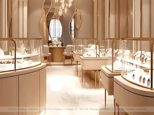 Luxury Marble Accent Jewelry LED Wall 01