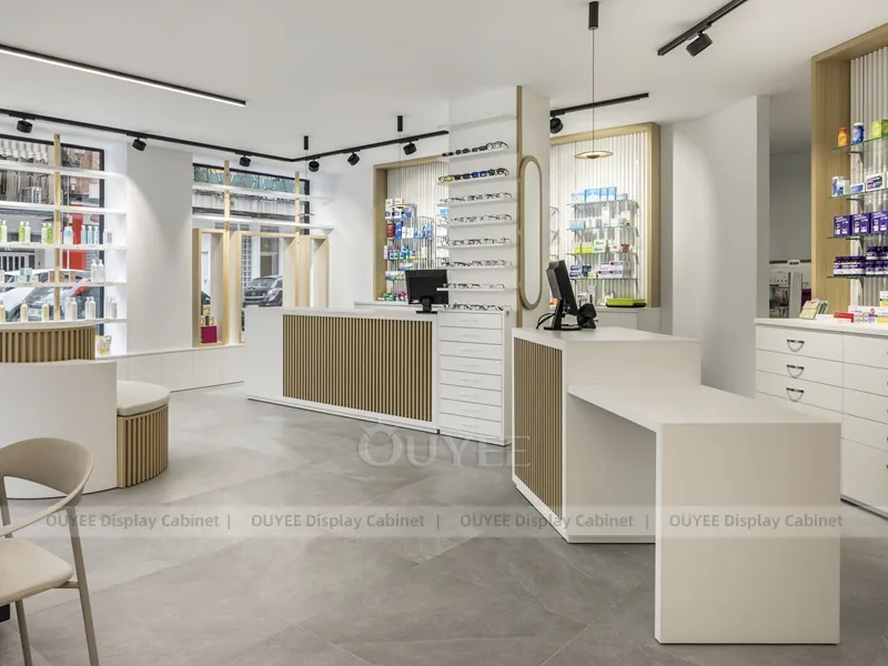 Minimal Pharmacy Curved Shop Display Fixture - Image 5