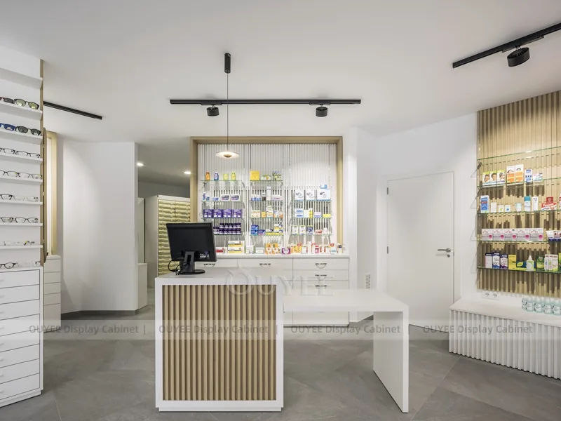 Minimal Pharmacy Curved Shop Display Fixture - Image 6
