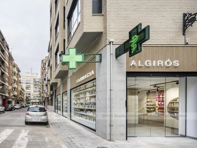 Minimal Pharmacy Curved Shop Display Fixture - Image 7