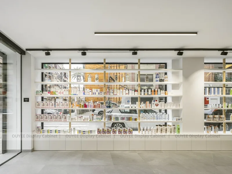 Minimal Pharmacy Curved Shop Display Fixture - Image 10