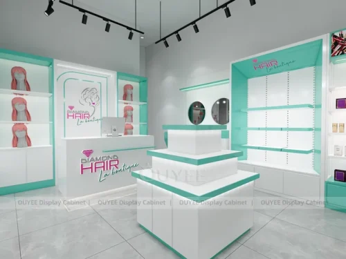 Mint Beauty Supply White Beauty Supply Store Wig Display