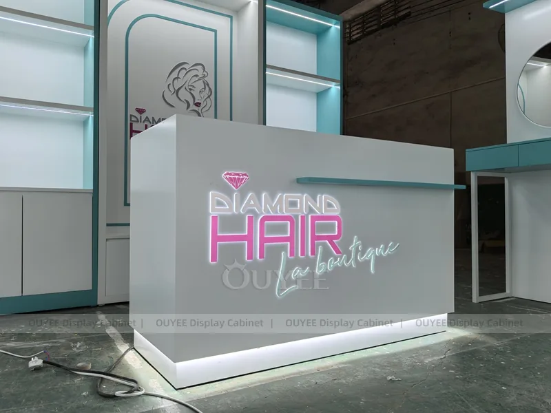 Mint Hair Salon Retail Counter Hair Beauty Shop Display - Image 2