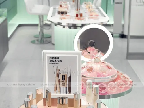 Mint Ring Mirror Counter Display