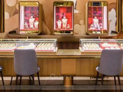 Modern Black Jewelry Display Showcases 01