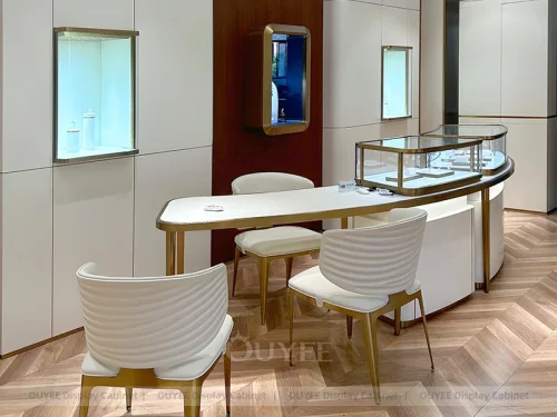 Modern Cream Jewelry Display Showcases Series 1 01