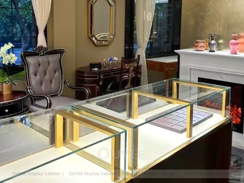 Modern White Jewelry Display Table 01