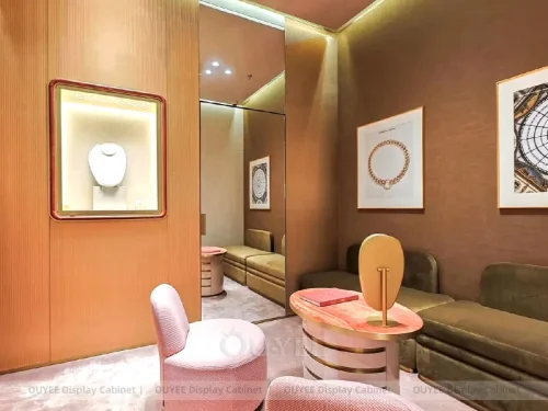 Modern White Jewelry Display Towers 01