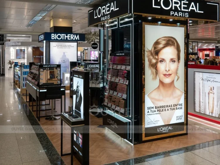 Multi Brand Beauty Counter Display | Custom Cosmetic Display Manufacturer