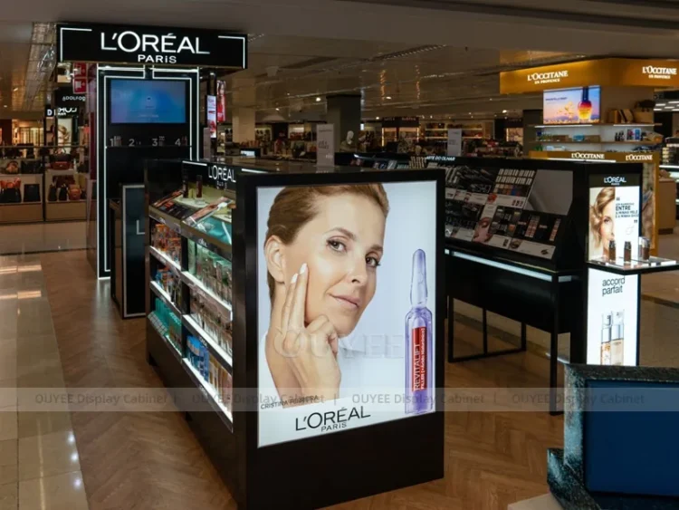 Multi Brand Beauty Counter Display | Custom Cosmetic Display Manufacturer