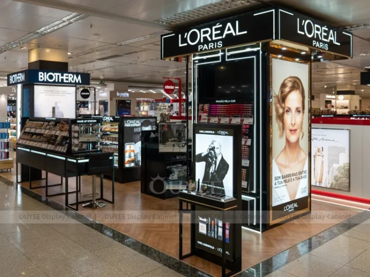 Multi Brand Beauty Counter Display | Custom Cosmetic Display Manufacturer