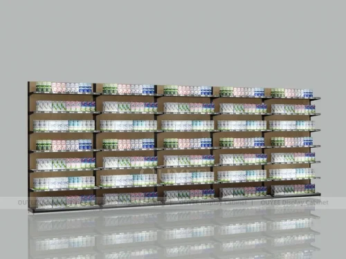 Multi Tier Hair Product Wall Wig Wall Display