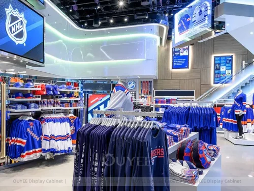 NHL Team Apparel Wall and Island Display 01