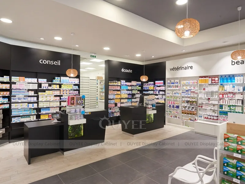 Natural Health Pharmacy Black Display Fixture