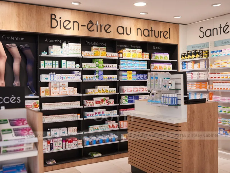 Natural Health Pharmacy Black Display Fixture - Image 2