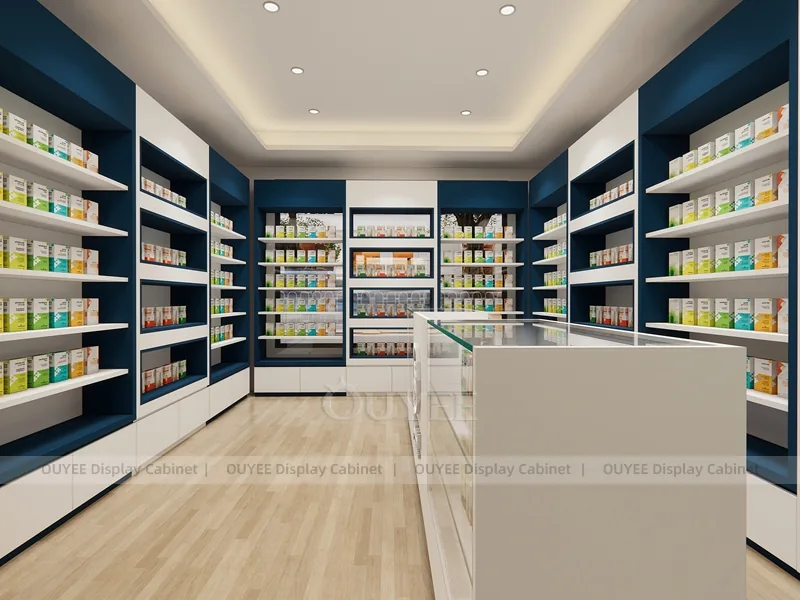 Navy White Pharmacy Counter - Image 2