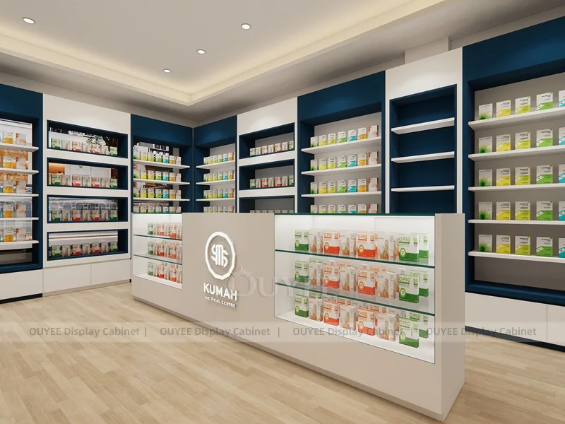 Navy White Pharmacy Counter - Image 6